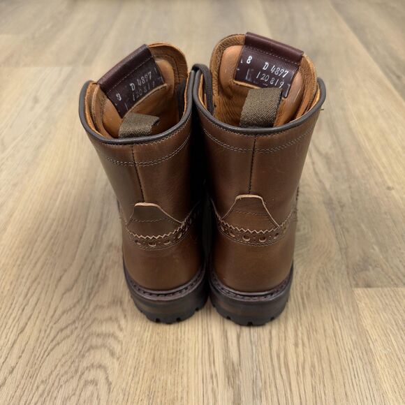Allen Edmonds Boots Mens Size 8 Brown Chapman Leather Wingtip Weatherproof Lug main image 7